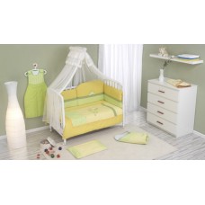 Постельный комплект + балдахин Nino Erizo Yellow 